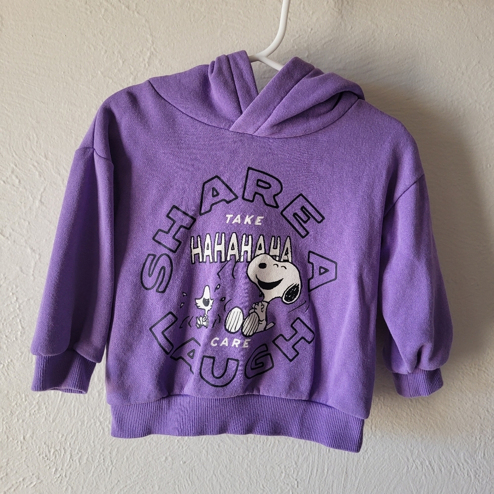 H&M Peanuts Share a Laugh Hoodie 2t